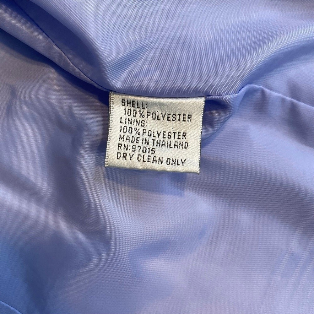 Larry Levine Women's Vintage Lavender Textured Blazer Belted Jacket Size 20W - Picture 6 of 10